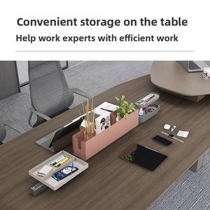 Mesa de conferencias creativa multifuncional simple diseño moderno para oficinas pequeñas y medianas Panel de ocio muebles de oficina - Product Image 6