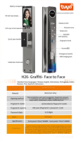 Cerradura Inteligente para el Hogar con Reconocimiento Facial Totalmente Automático, Llave de Huella Digital, Desbloqueo Remoto con Contraseña, Aplicación Tuya, Puerta de Villa, Wi-Fi, Aluminio