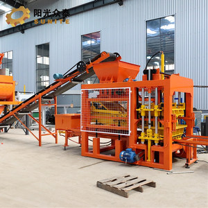 QT6-15 Fly Ash bê tông Máy làm gạch hoàn toàn tự động làm gạch máy khối dây chuyền sản xuất - Product Image 2