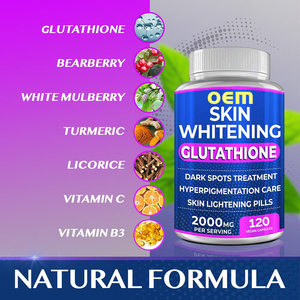 Private Label Vegetarische 10000Mg Vitamine C Collageen Huid Whitening L-Glutathion Capsules - Product Image 3