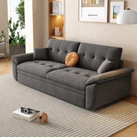Runwood Neues Design Ausziehbares Schlafsofa Wohnzimmer-Möbelset Moderner Stil Hochwertiges Schlafsofa mit Stauraum