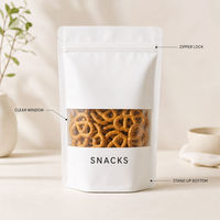 Sachets d'emballage transparents personnalisés à fermeture éclair pour snacks, noix et bonbons – Présentoirs de gros