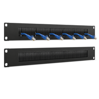 Panneau de balayage à fibres optiques personnalisé en gros 1U 2U 3U 4U pour armoire de serveur 19 pouces