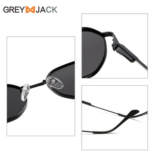แว่นกันแดดสแตนเลสเกรย์แจ็คสำหรับผู้ชาย กรอบสีดำ เลนส์ TAC ป้องกันรังสียูวี 400 ประเภท 3 รุ่น G004 - Product Image 3