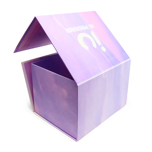 Foldable Box with Flip Cover and Adhesive Sticker Closure - Product Image 3