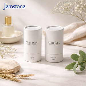 Custom Design Recyclable Essential Oil Cardboard Tube Box Packaging Luxury 30ml Perfume <b>Bottle</b> Candle Paper Tube Packaging - Product Image 1