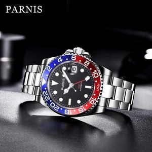 Reloj Automático Mecánico GMT Parnis de 40 mm, Acero Inoxidable, Cristal de Zafiro, Regalo de Lujo para Hombre 2025 - Product Image 2