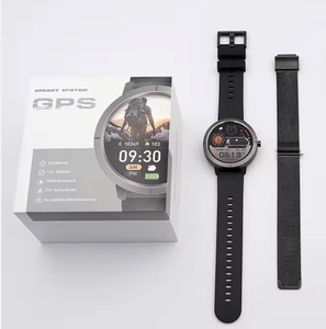 Montres connectées de fitness DM76 5ATM 2025 en gros <span class=keywords><strong>avec</strong></span> <span class=keywords><strong>GPS</strong></span>, écran AMOLED rond de 1,32 pouces, montre intelligente tendance iOS pour garçons (46g) et santé féminine - Product Image 1