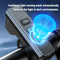 LED IPX4 Wasserdichtes Vorderfahrradlicht mit 6 Modi, USB-Aufladbar für Nachtfahrten & Bergtouren, Outdoor-Radfahren