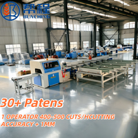 Scie à bois universelle CNC avec enceinte de sécurité robuste, réglage automatique de l'angle, solution de coupe à longueur fixe précise