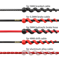 Protector de Cable para Bicicleta MUQZI, Funda para Cable de Freno y Cambio, 5 Colores, Protección de Cuadro de Bicicleta, Guías de Cable