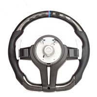 Volant 3 branches en cuir véritable et fibre de carbone pour BMW E46 M3 E90 Série 3 – Modèle ancien remis à neuf et assemblage nouvelle version améliorée