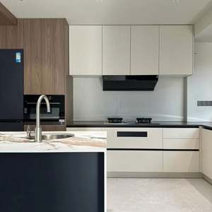 Muebles de Cocina Modernos de Melamina, Juego de Gabinetes de Cocina Personalizados de Alta Calidad y Lujo - Product Image 2