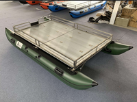 Bateau pneumatique catamaran en PVC pour la pêche au leurre, en vente chaude