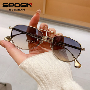 Lunettes de soleil ovales SPOEN, monture intégrale, UV400, mode, protection solaire pour la conduite, unisexe adulte - Product Image 2