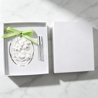 Diffuseur d'huiles essentielles en pierre de plâtre céramique parfumée en forme de fleur, pour la maison, la voiture et la garde-robe, vente en gros