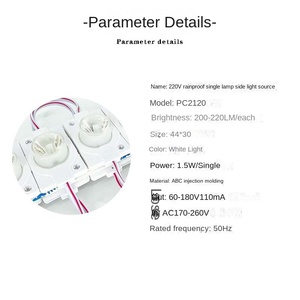 220V bên nguồn ánh sáng không ướt 3030 ép phun Quảng Cáo Sáng vỉ hình <span class=keywords><strong>LED</strong></span> mô-đun vỉ mới <span class=keywords><strong>LED</strong></span> mô-đun - Product Image 3