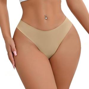 Slip Mestruale da Donna a Vita Bassa <span class=keywords><strong>in</strong></span> Nylon Ghiacciato, a 4 Strati, Anti-perdita, Traspirante, ad Asciugatura Rapida, Assorbente Leggero, Senza Cuciture, a V, 3 Colori - Product Image 4