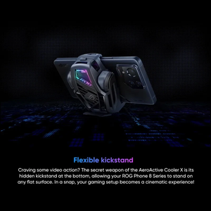 <span class=keywords><strong>Asus</strong></span> ROG AeroActive Cooler X pour ROG Phone 8/8 Pro Funcooler Support de ventilateur de refroidissement avec éclairage Aura Accessoires de téléphone de jeu ROG - Product Image 2