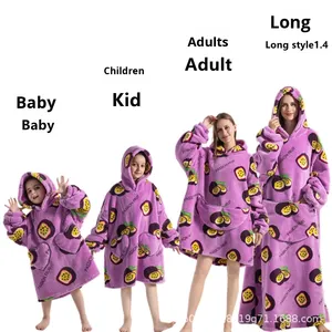 Felpa con cappuccio da esterno KV per l'inverno Amazon caldo Pullover con motivo a cartone animato 100% <span class=keywords><strong>abbigliamento</strong></span> KV a prova di freddo in poliestere - Product Image 2