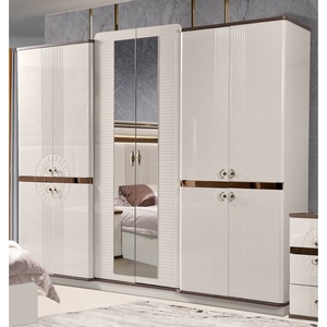 Ensemble de chambre à coucher moderne de luxe à prix direct usine, lit extensible sur mesure King/<span class=keywords><strong>Queen</strong></span> avec rangement 5+ tiroirs en MDF et cuir - Product Image 5