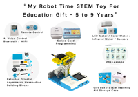 Kit de Exploración de Codificación STEAM Inteligente - Robot de Control Remoto con IA y Programación sin Pantalla para la Educación Temprana de los Niños