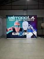 TianLang Leuchtkasten-Tisch Werbetresen Faltbarer Messestand Tragbarer LED-Hintergrundbeleuchteter Stand Elite