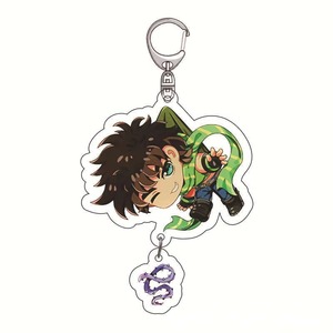 Llavero de <span class=keywords><strong>Anime</strong></span> JoJo's Bizarre Adventure para <span class=keywords><strong>Hombre</strong></span> <span class=keywords><strong>y</strong></span> <span class=keywords><strong>Mujer</strong></span>, Accesorio Lindo para Mochilas, Colgante de Dibujos Animados, Regalo para <span class=keywords><strong>Amigos</strong></span> - Product Image 2