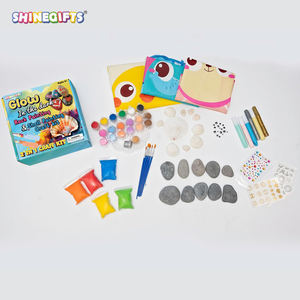 ロックペインティングキットグローインザダークカスタマイズアート & クラフトシーシェルアートキット-子供たちがおもちゃを描くあなた自身のクラフト用品をペイントする - Product Image 5