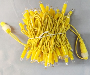 LED amarillo Alambre de goma pegamento cadena de luces árbol de Navidad modelado patio boda luces al aire libre IP65 - Product Image 1
