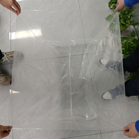 Sacs en plastique transparents de qualité alimentaire de grande taille à fond carré de 100 microns, personnalisés en gros, estampage à chaud, résistants à l'humidité pour carton