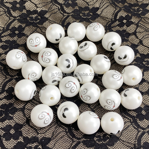 Cuentas acrílicas con estampado mixto de Navidad y Halloween para hacer joyas, cuentas con diseño de Jack y <span class=keywords><strong>Sally</strong></span>, cuentas de chicle de 20 mm a granel - Product Image 6