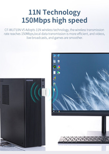 Comfast CF-WU710N V5 Chất lượng cao Nội Bộ Wifi Adapter <span class=keywords><strong>USB</strong></span> <span class=keywords><strong>2.4</strong></span> <span class=keywords><strong>GHz</strong></span> <span class=keywords><strong>USB</strong></span> thu không dây 150Mbps truyền giá tốt nhất Cổ Phiếu - Product Image 6
