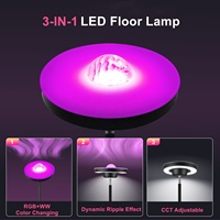 Projecteur à ondulations RGB+WW, lampe sur pied haute à intensité variable, télécommande, LED moderne, lampe sur pied pour salon, chambre à coucher