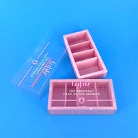 Boîtes en papier kraft personnalisées pour pâtisserie, biodégradables, 6 compartiments, boîte d'emballage en papier pour chocolat avec couvercle transparent