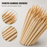 Brochettes de maïs en bambou rondes de 5,0 mm x 20 cm, polies, de haute qualité, à prix abordable, vente en gros directe d'usine chinoise, pour l'USA et la Corée