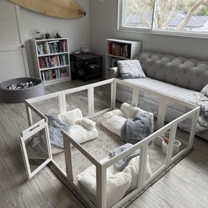 Recinto per Animali Domestici, Box per Cani, Gabbia di Sicurezza Robusta, Recinto Portatile Pieghevole Classico in Acrilico per Conigli e Piccoli Animali - Product Image 5