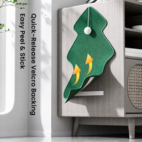 Jemow Griffoir mural vertical pour chat en polyester durable, résistant à l'usure, anti-chute de poils, protection de canapé, fournitures pour animaux de compagnie