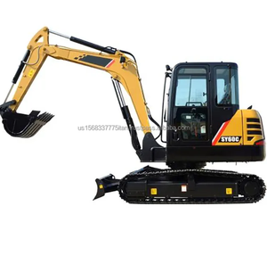 Mini-excavatrice sur chenilles hydraulique SANY SY60 de 6 tonnes, Sany SY60C, marque haut de gamme, vente chaude - Product Image 1