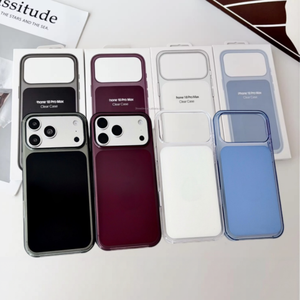 Coque magnétique transparente pour iPhone 18 Pro Max, couleur Bourgogne originale, avec contrôle du clavier IA, en PC rigide. - Product Image 1