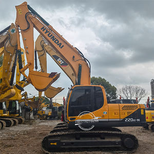 Excavateur R220LC-9S Hyundai d'occasion état d'origine 22 tonnes sur chenilles hydraulique 220 pelleteuse coréenne d'occasion - Product Image 1