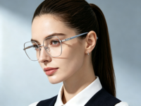 Gafas Ópticas Metálicas de Diseño Moderno y de Alta Gama, Monturas de Aro Completo Duraderas y Cómodas para Uso Diario