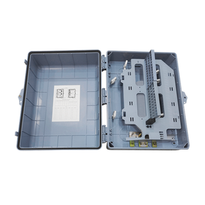 Boîtier de distribution de fibre optique FTTH extérieur IP55 en PP/ABS gris 32/48 cœurs avec 48 adaptateurs <span class=keywords><strong>SC</strong></span> et séparateur PLC - Product Image 3