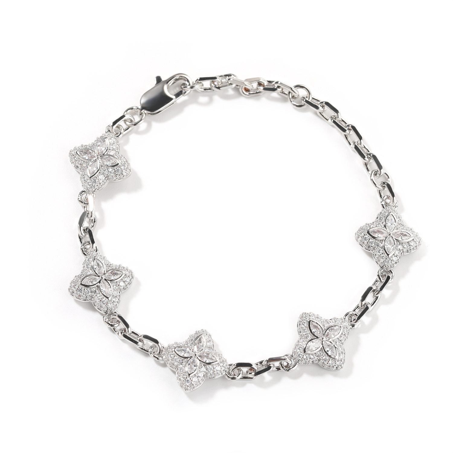 Argento + Trifoglio trasparente