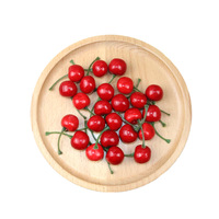 100 stks/partij Kunstmatige Kersen Zwart Rood Schuim Mini 2.5 cm Ap04 Model Fruit Display Ontwerp Vroegschoolse Educatie Fotografie