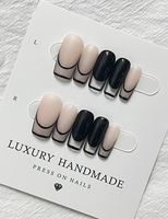 Lot de 10 faux ongles à presser personnalisés en gel peint à la main, forme cercueil, magnifiques et luxueux, en PMMA, les plus vendus