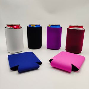 Custom Neoprene Beer Can <b>Coolers</b> Portable Collapsible Drink Sleeves Custom Color Silk Screen Printed Fashion Style Bulk - Product Image 4