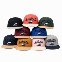 Gorra de Béisbol Personalizada de Dos Tonos con Visera Plana, Logotipo Bordado en 3D, Estructurada de 6 Paneles, Estilo Urbano, OEM ODM para Marcas de Moda