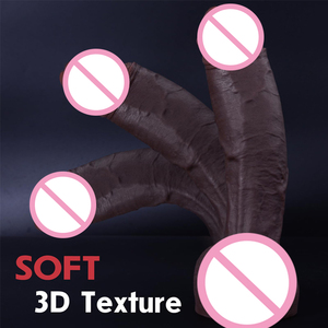 Dildo Realistico Nero Grande da <span class=keywords><strong>10</strong></span> Pollici, Dildo Spesso Simile alla Pelle con Forte Ventosa, Giocattolo Sessuale in Silicone Realistico per Stimolazione Vaginale e Anale - Product Image 4