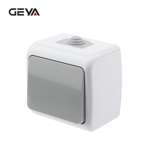 Geya tiêu chuẩn Châu Âu <span class=keywords><strong>1</strong></span> Gang <span class=keywords><strong>1</strong></span> <span class=keywords><strong>Way</strong></span> <span class=keywords><strong>push</strong></span> button không thấm nước tường chuyển đổi 10A 250V tường chuyển đổi IP54 - Product Image 2